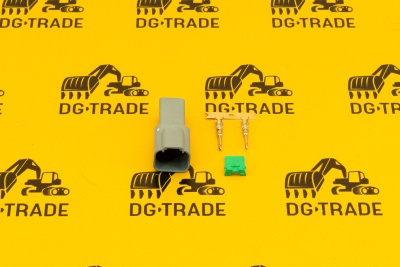 Разъем штырьевой 2-х контактный DEUTSCH JCB (Original) 7212/0002